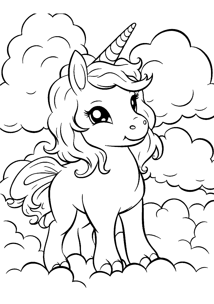 unicornio para colorir