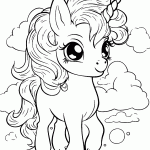 unicornio para colorir
