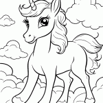unicornio para colorir