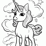 unicornio para colorir