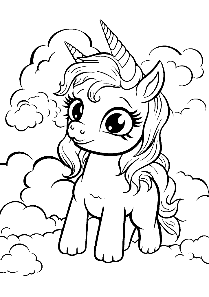 unicornio para colorir