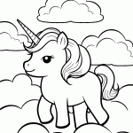 unicornio para colorir