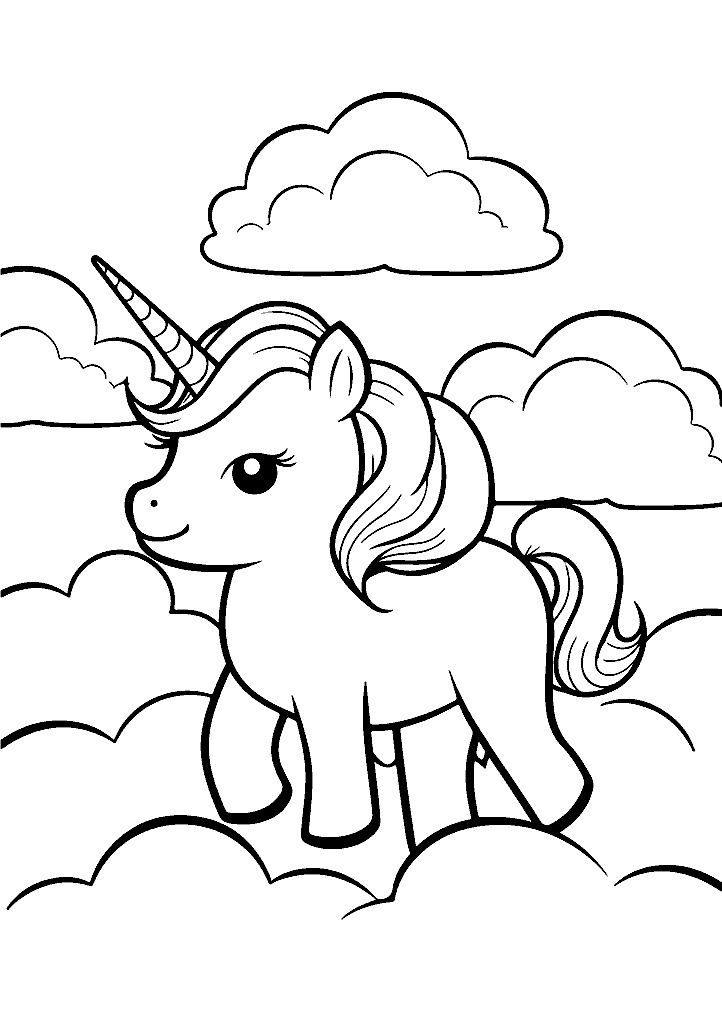 unicornio para colorir