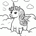 unicornio para colorir