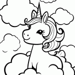 unicornio para colorir