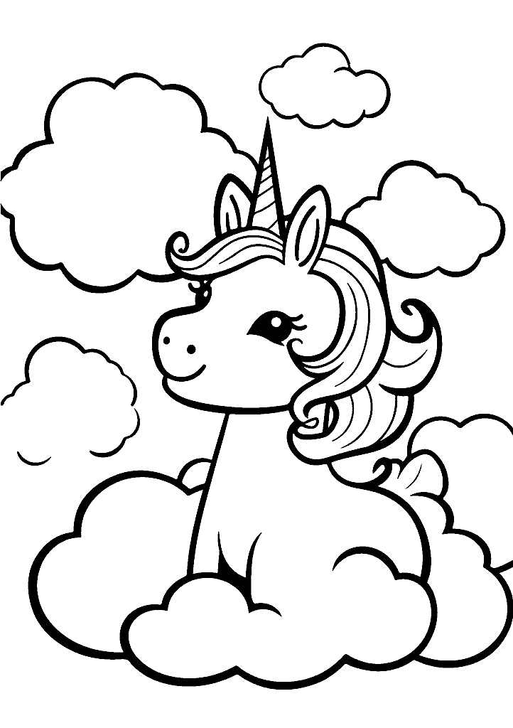 unicornio para colorir