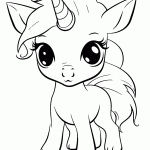 unicornio para colorir
