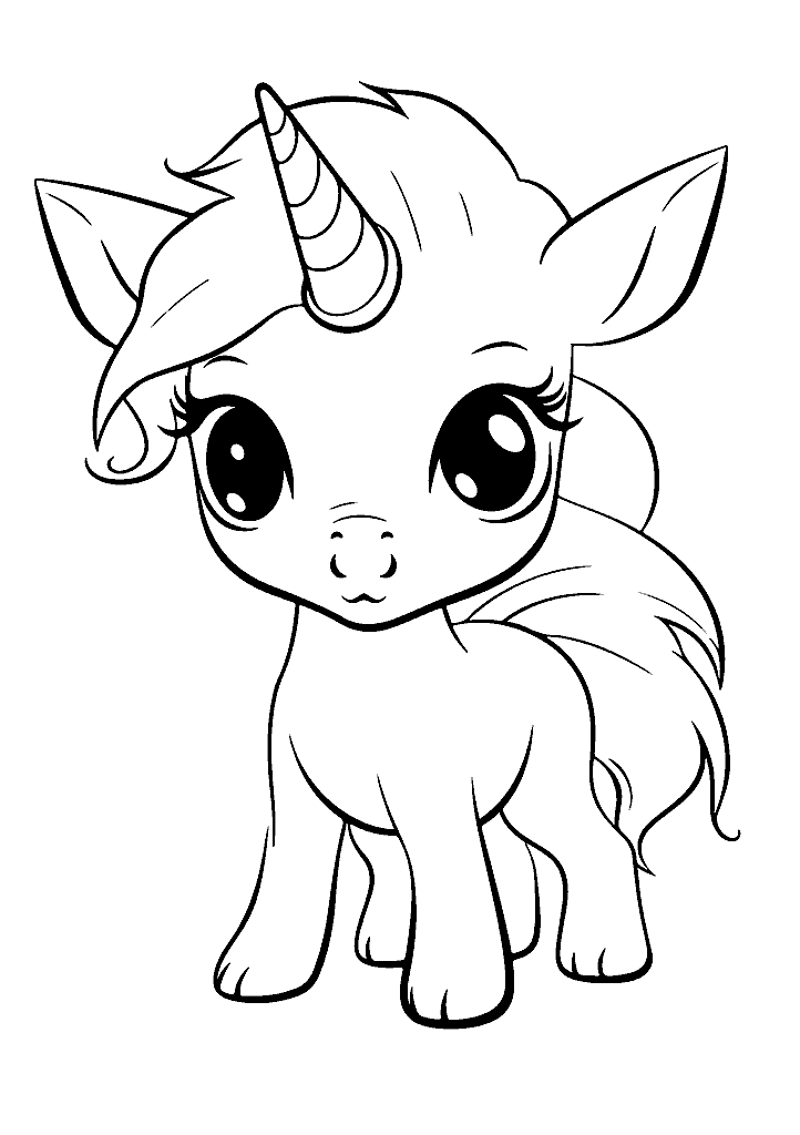 unicornio para colorir