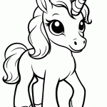 unicornio para colorir