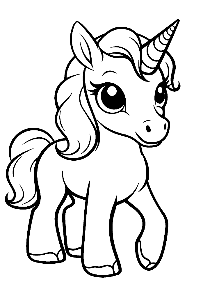 unicornio para colorir