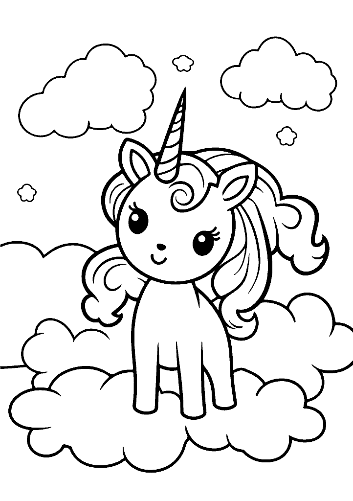 unicornio para colorir