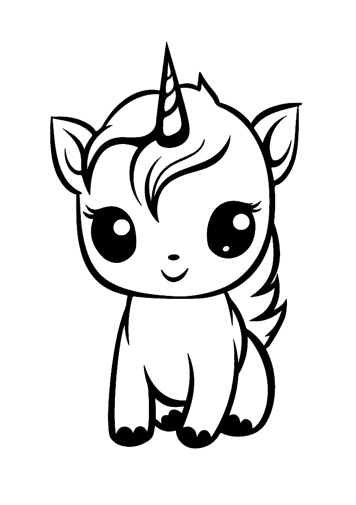 unicornio para colorir