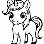 unicornio para colorir