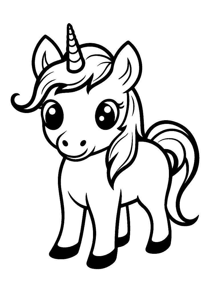 unicornio para colorir