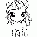 unicornio para colorir