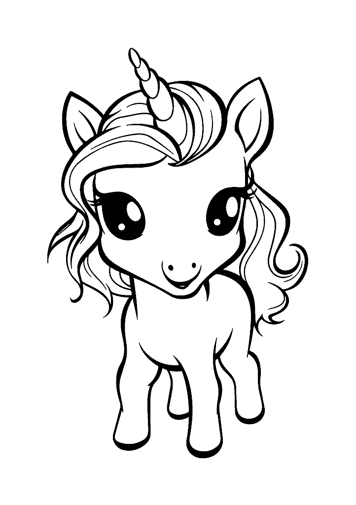 unicornio para colorir