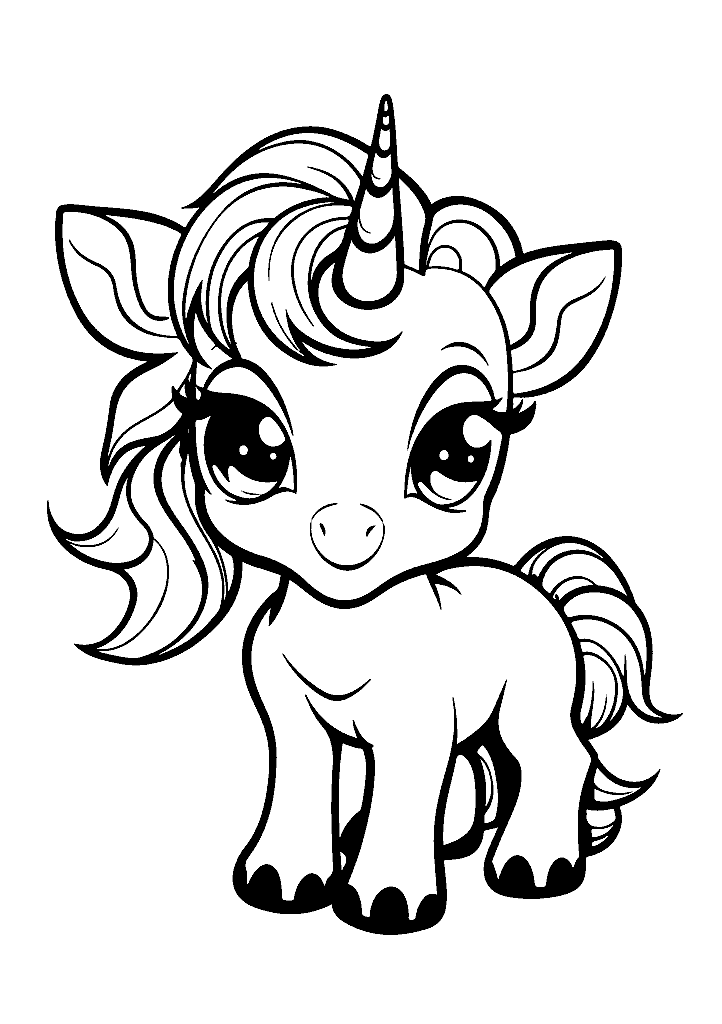 unicornio para colorir
