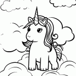 unicornio para colorir