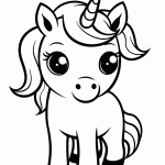 unicornio para colorir