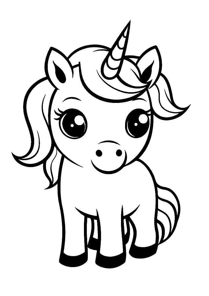 unicornio para colorir