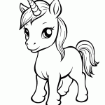 unicornio para colorir