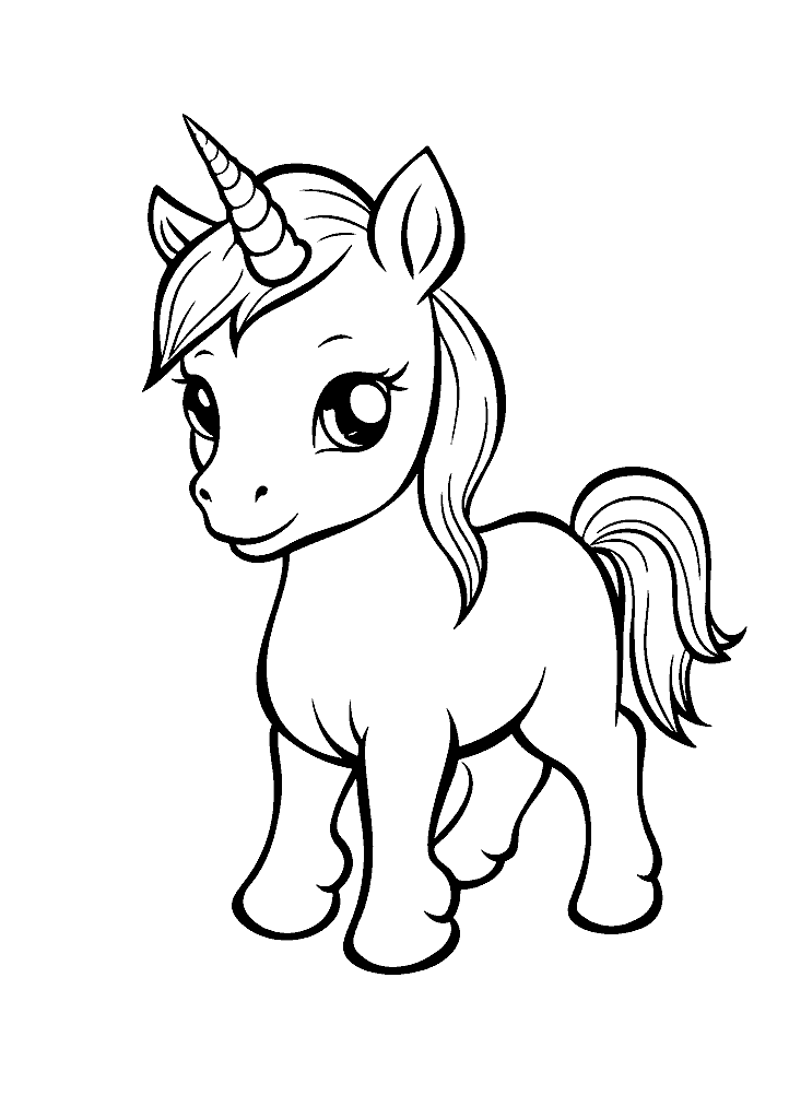 unicornio para colorir