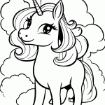 unicornio para colorir