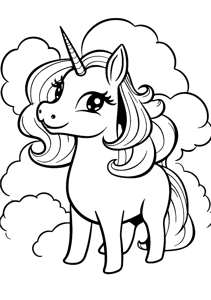 unicornio para colorir
