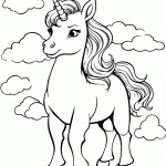 unicornio para colorir