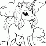 unicornio para colorir