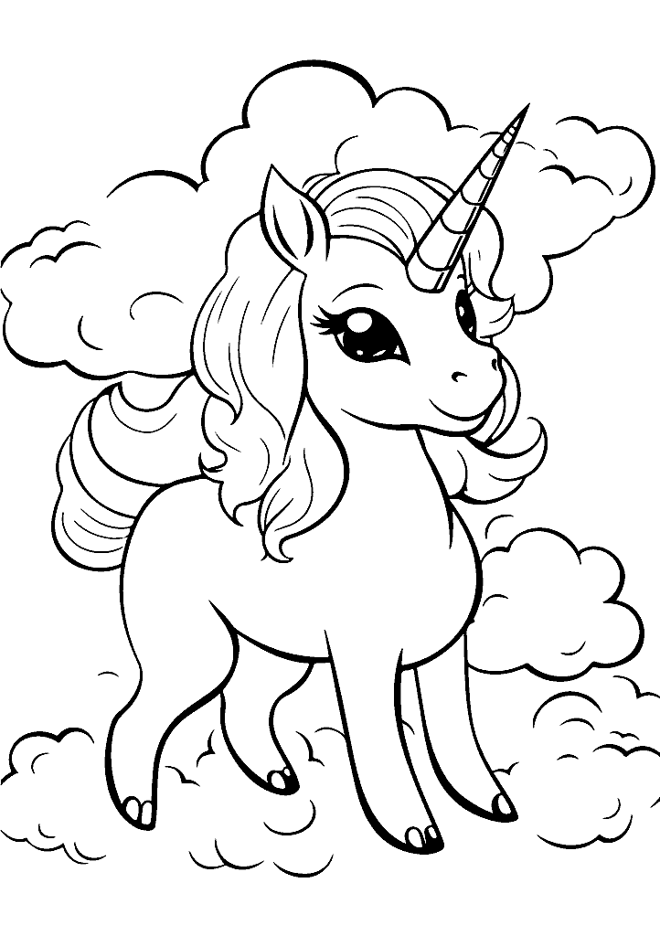 unicornio para colorir