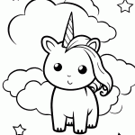 unicornio para colorir