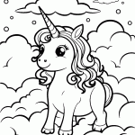 unicornio para colorir