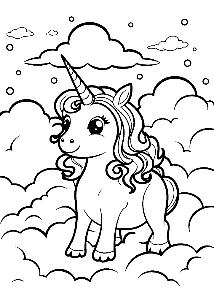 unicornio para colorir