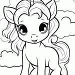 unicornio para colorir