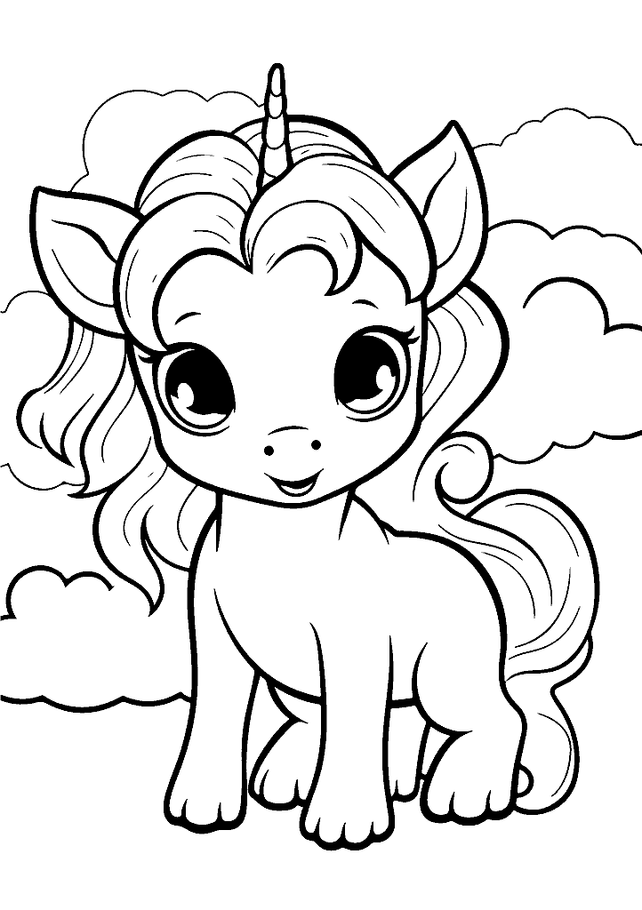 unicornio para colorir