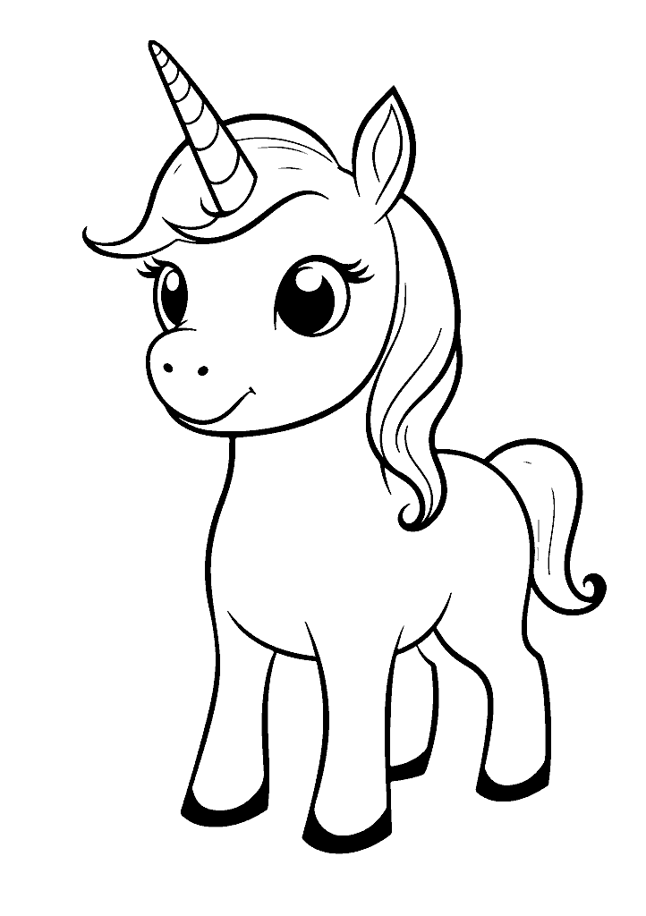 unicornio para colorir