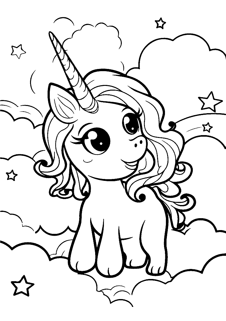 unicornio para colorir