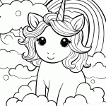 unicornio para colorir