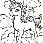 unicornio para colorir