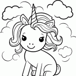 unicornio para colorir