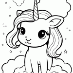 unicornio para colorir