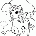 unicornio para colorir