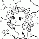 unicornio para colorir