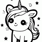 unicornio para colorir