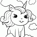 unicornio para colorir