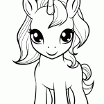 unicornio para colorir