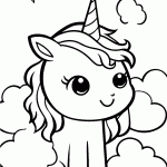 unicornio para colorir