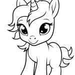 unicornio para colorir