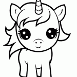 unicornio para colorir